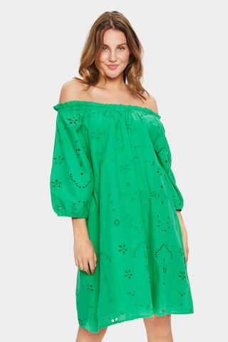 SAINT TROPEZ - Vestido em verde: frente