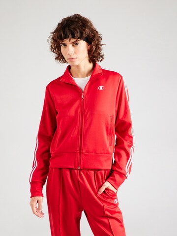 Champion Authentic Athletic Apparel Sweatjacke in Rot: Vorderseite