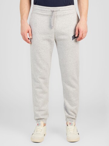 HOLLISTER Tapered Trousers in Grey: front