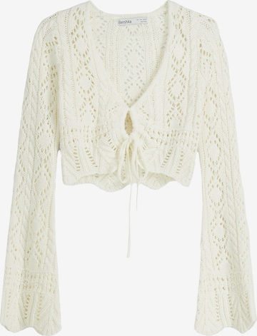 Bershka Bolero in Beige: voorkant