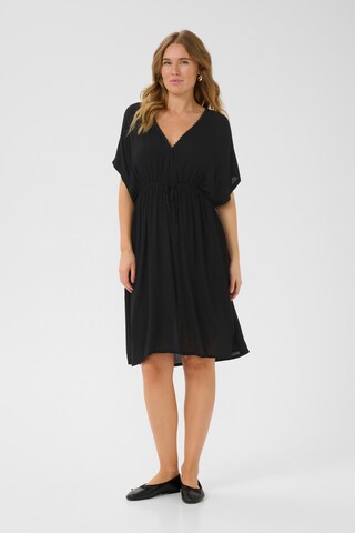 Robe 'Daisy Amber Tie' Kaffe en noir