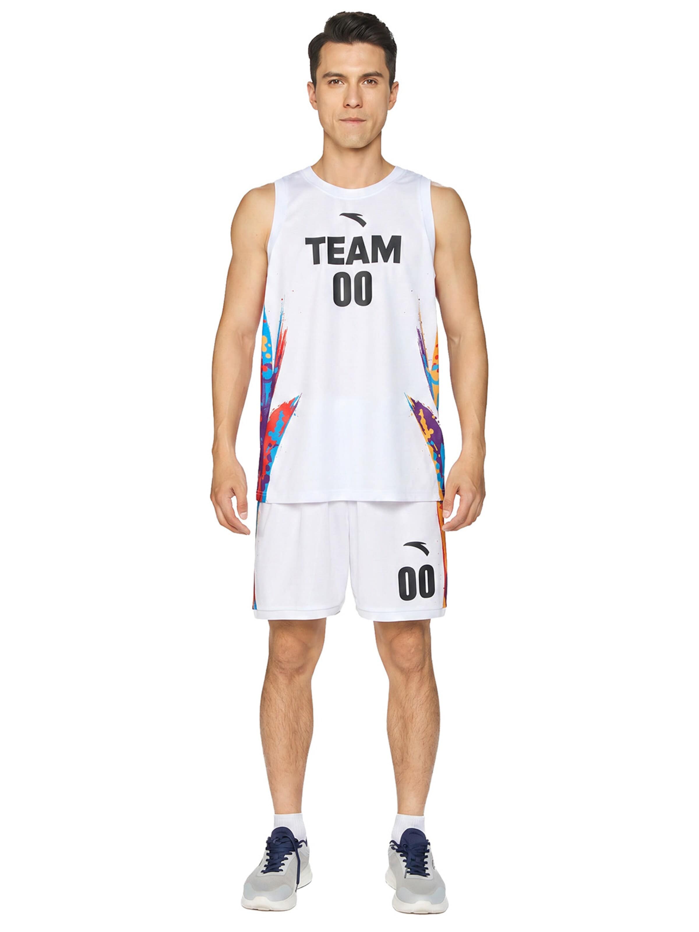 ANTA Sportanzug 'ANTA Basketball Game Suit'‌‌‌ in M in weiß, Produktansicht