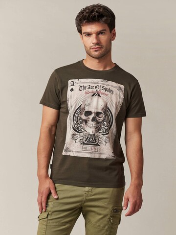 T-Shirt 'Ace' Deeluxe en vert : devant