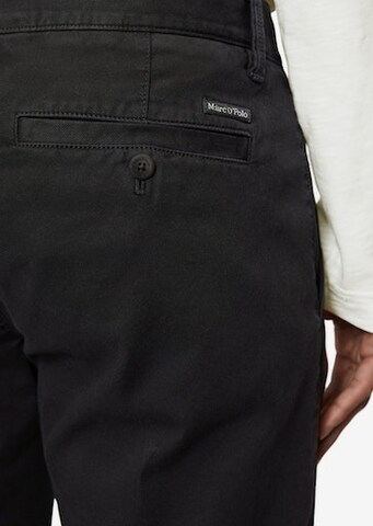 Marc O'Polo Regular Chino Pants 'Stig' in Black