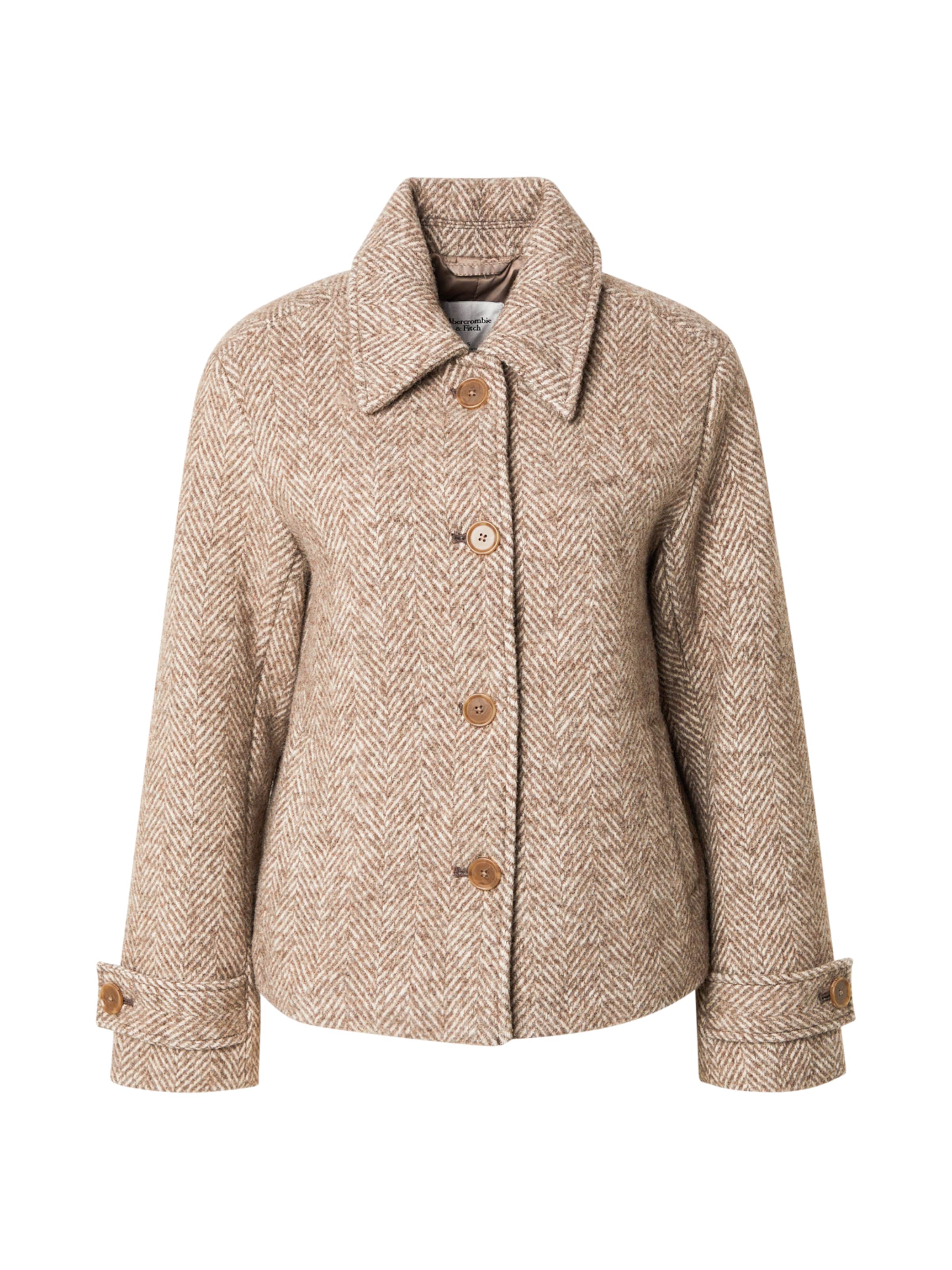 Abercrombie & Fitch - Casaco meia-estação em bege: frente