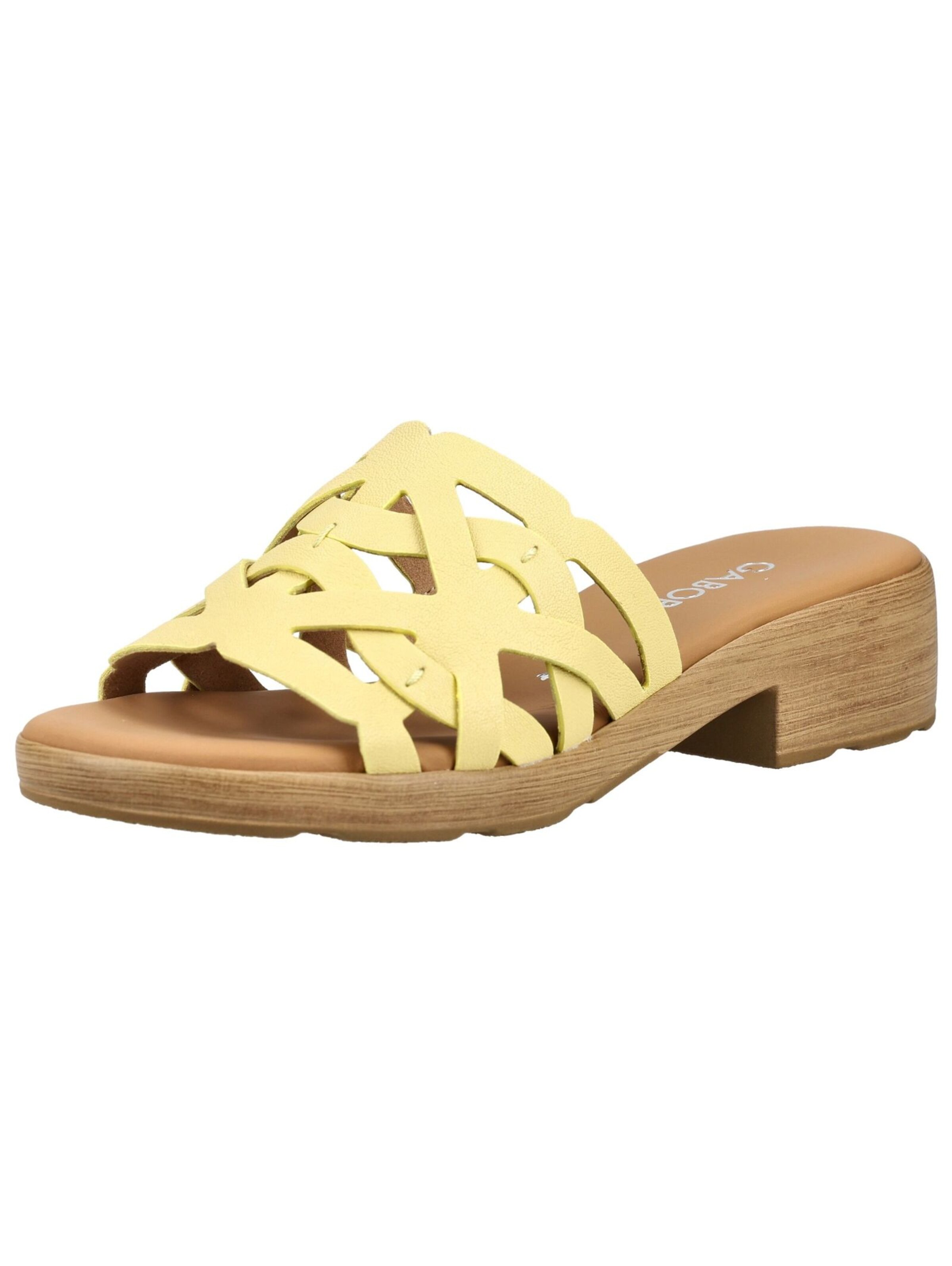 Mule GABOR en jaune : devant