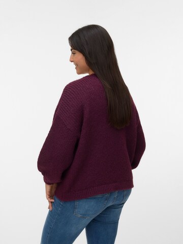 Cardigan 'VMMAYBE' Vero Moda Curve en rouge