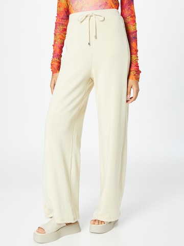 PATRIZIA PEPE Loose fit Trousers in White: front