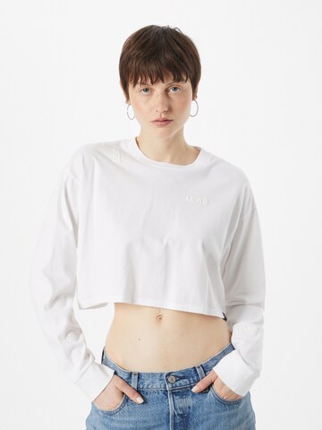 LEVI'S ® Shirt 'Graphic Cindy Ls Crop' in White: front