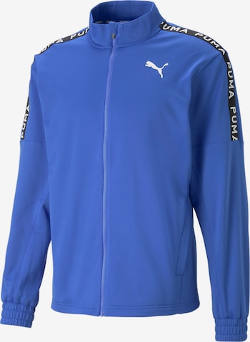 PUMA Trainingsjack in Blauw: voorkant