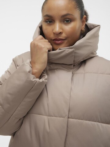 Vero Moda Curve Winter Coat 'STELLA' in Beige