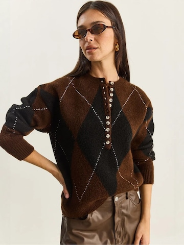 Bianco LucciPulover 'Pullover' - crna boja: prednji dio