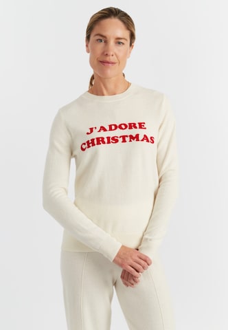 Chinti & Parker Trui in Wit: voorkant