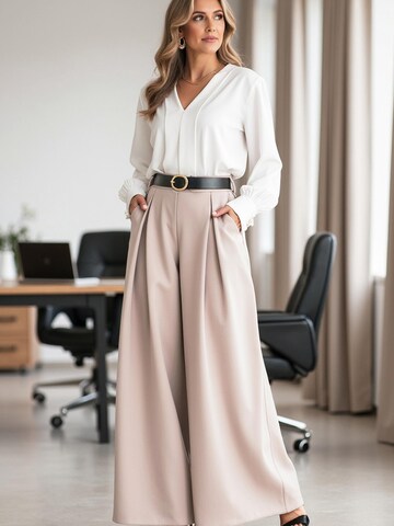 Loosefit Pantaloni 'M1134' di Figl in beige