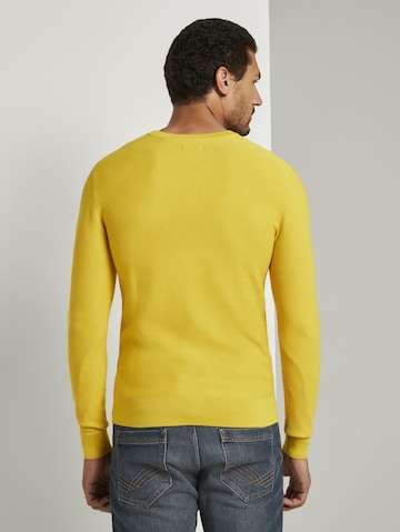 TOM TAILOR Regular Fit Pullover in Gelb