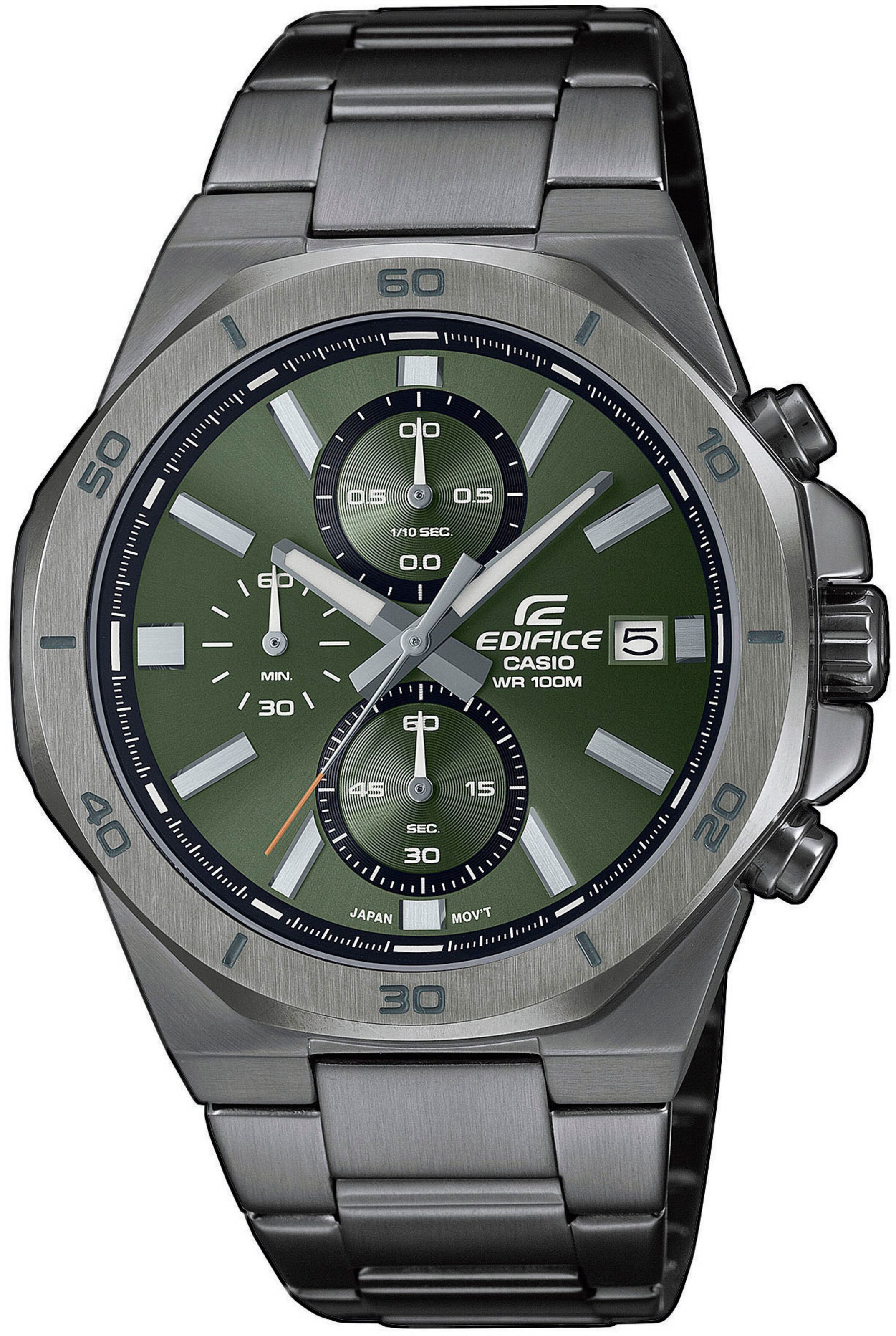 CASIO Analog Watch 'EDIFICE' in Grey: front