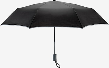 Wenko Regenschirm 'Reflekta' in Schwarz: Vorderseite