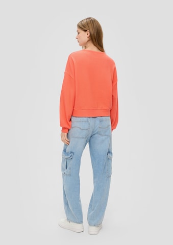 QS Sweatshirt i oransje: bakside