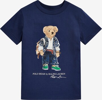 Tricou de la Polo Ralph Lauren pe albastru: față