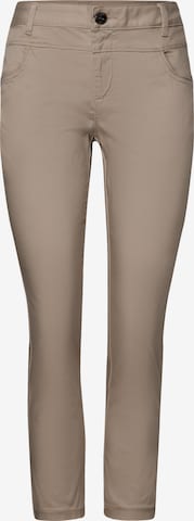 STREET ONE Slimfit Hose in Beige: Vorderseite