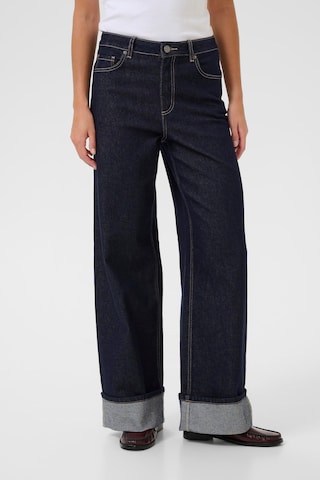 Wide Leg Jean 'Rory ' Kaffe en bleu : devant