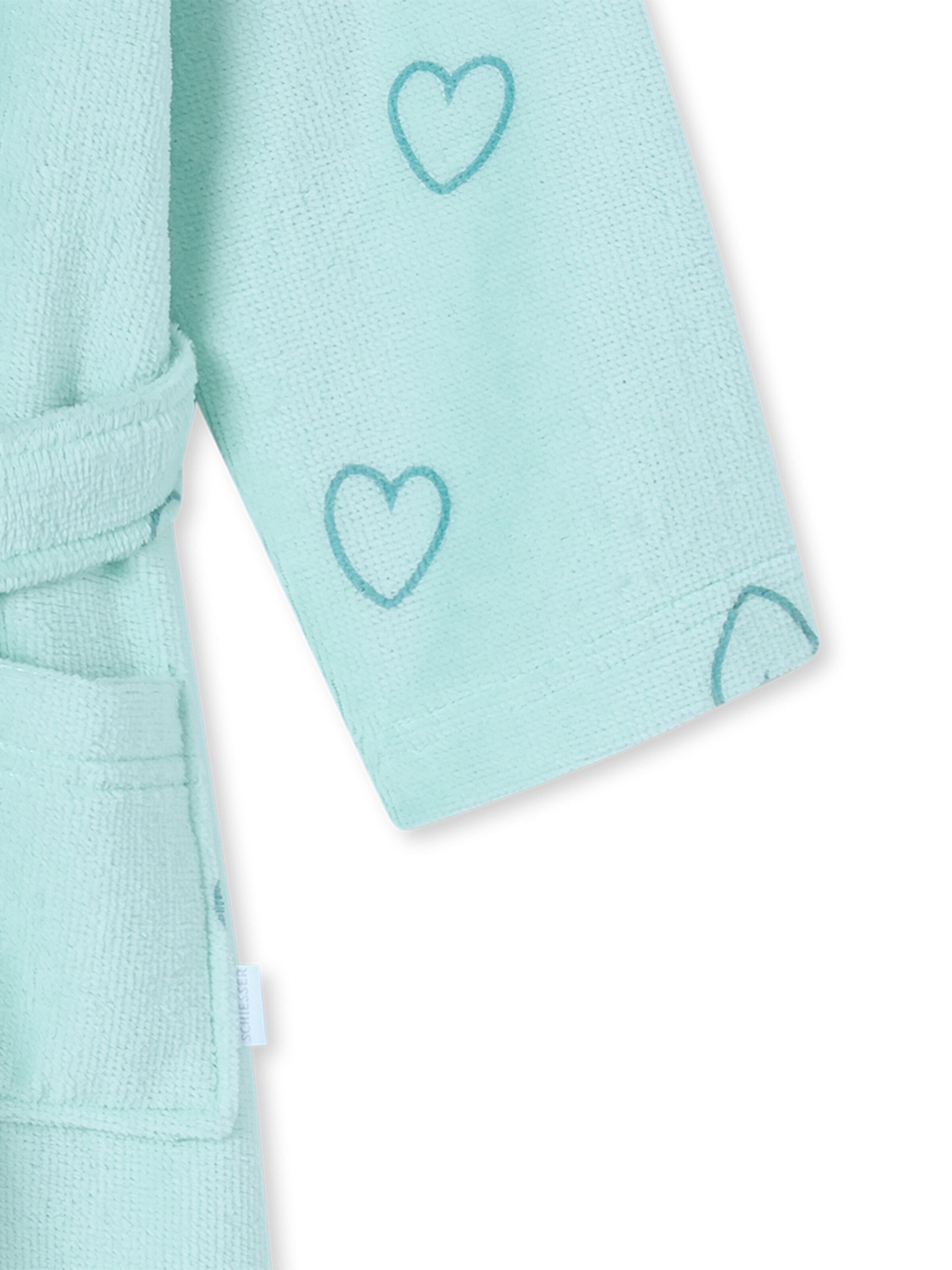 SCHIESSER Bathrobe 'Aqua' in Green