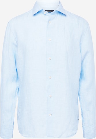 Coupe regular Chemise 'Marc' Matinique en bleu : devant