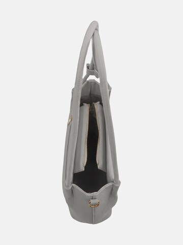 Borsa a spalla 'Borsa a Spalla Gianmarco Venturi PVC con Cuore Strass' di GianMarco Venturi in grigio