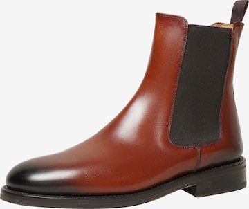 Henry Stevens Chelsea boots 'Ella CB1' in Bruin: voorkant