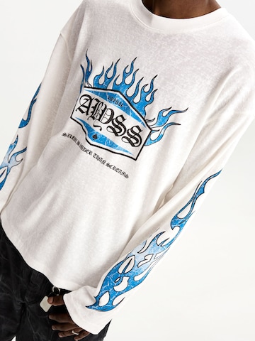 Bershka Majica | bela barva