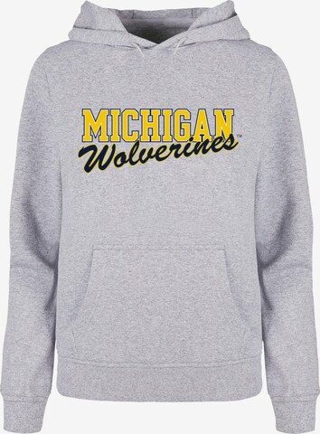 Merchcode Sweatshirt 'Michigan Wolverines' in Grau: predná strana