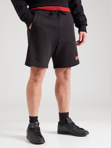 HUGO Regular Панталон 'Diqo' в черно: отпред