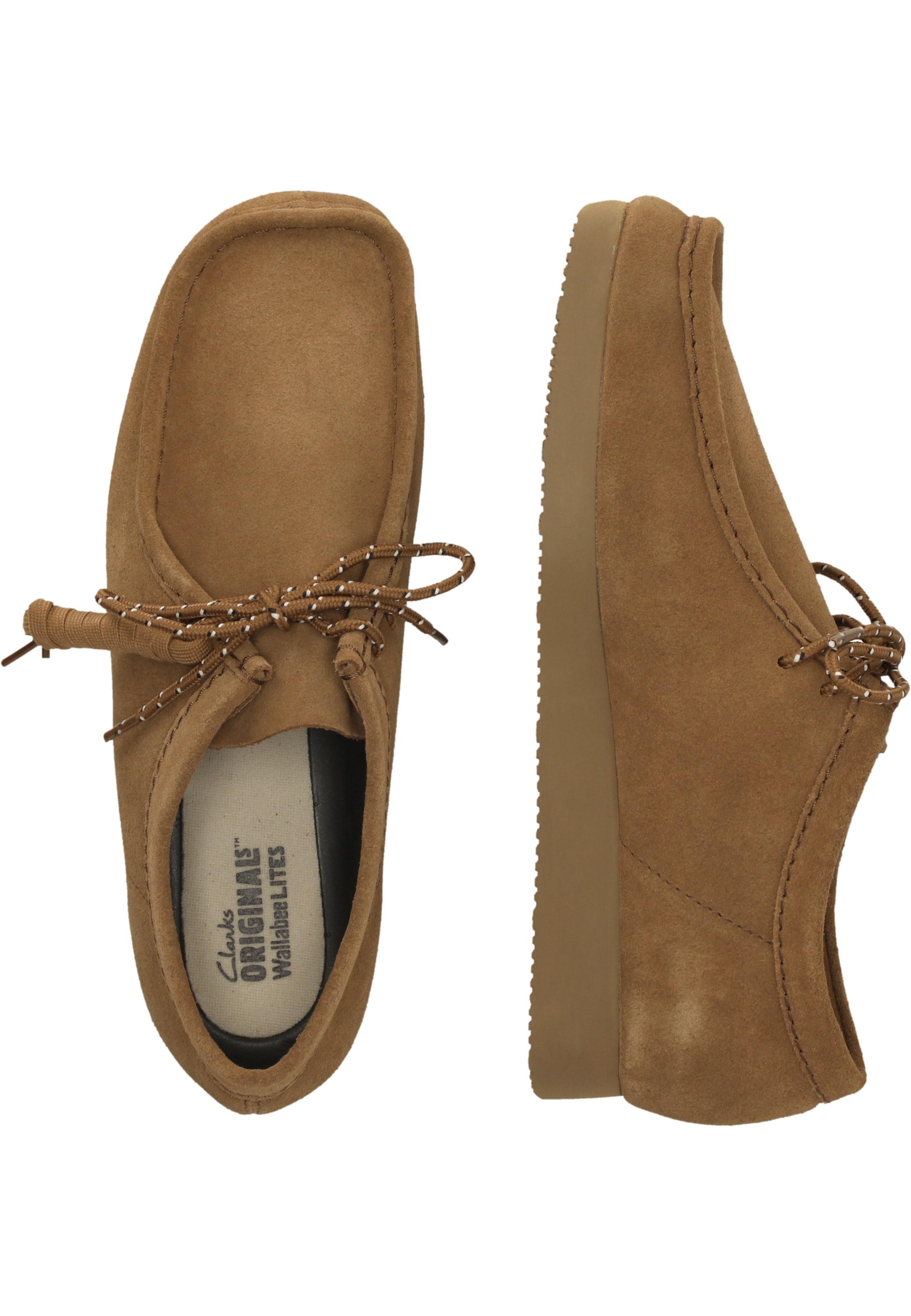 CLARKS Mokassin 'Wallabee Lite' in Braun