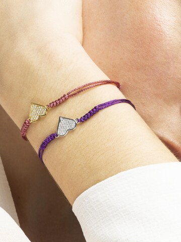 Luxenter Bracelet 'Heart' in Pink