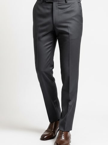 Keskin Collection Regular Anzug 'Designer Anzug 3 tlg Grau Schwarz Dunkelblau' in Grau