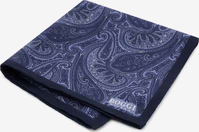 Boggi Milano Einstecktuch in One Size in navy / taubenblau / weiß, Produktansicht