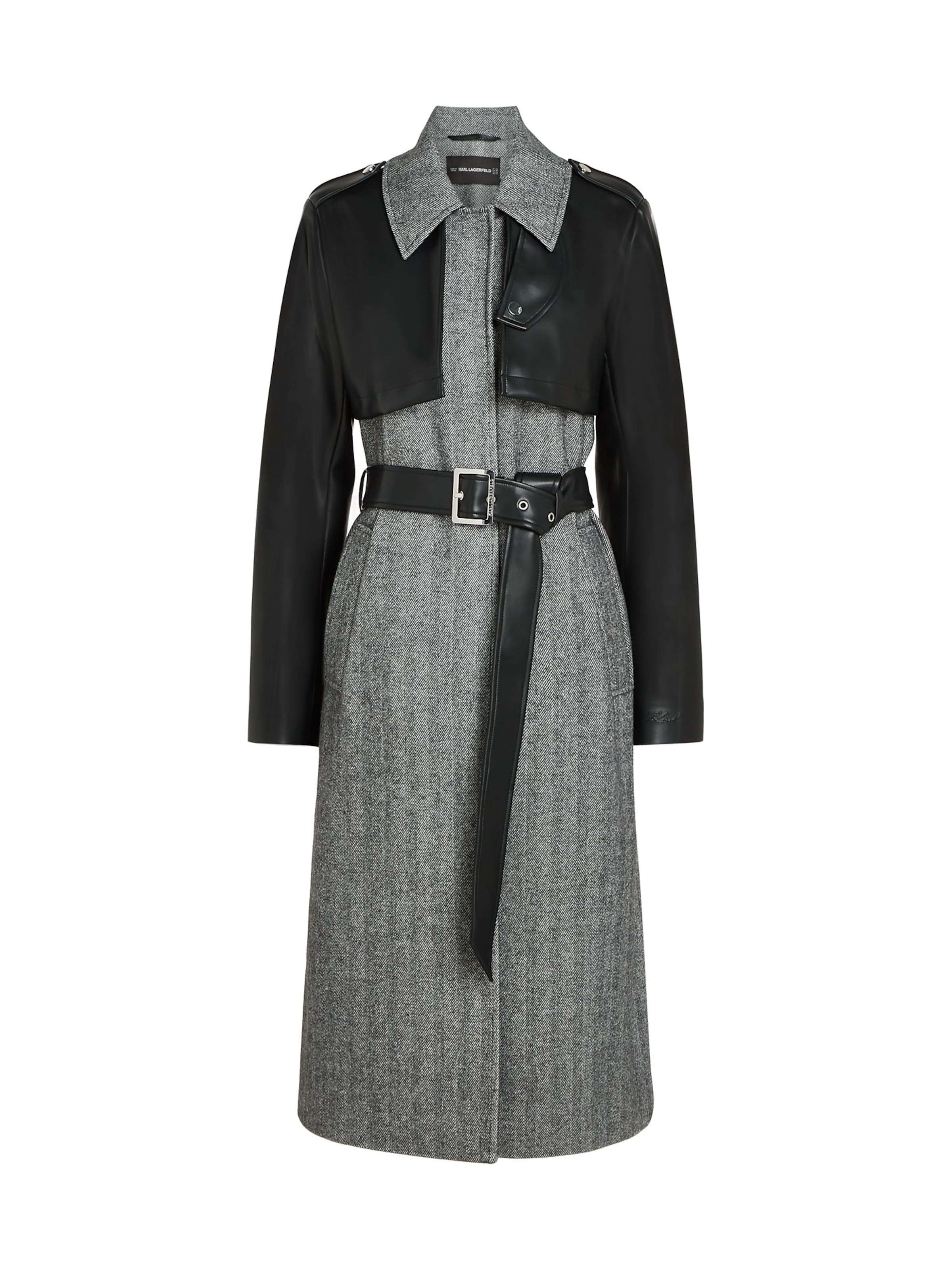 pilka Karl Lagerfeld Demisezoninis paltas: priekis