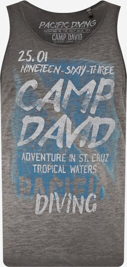 CAMP DAVID Shirt in blau / anthrazit / hellgrau / graumeliert, Produktansicht