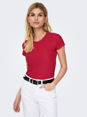 ONLY Shirt 'ONLEMMA' in Red: front