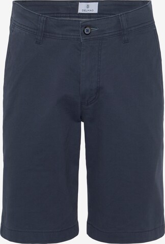 DELMAO Regular Chino Pants in Blue: front