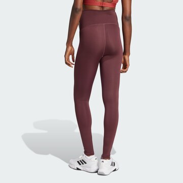 Skinny Pantalon de sport 'Optime Essentials' ADIDAS PERFORMANCE en rouge