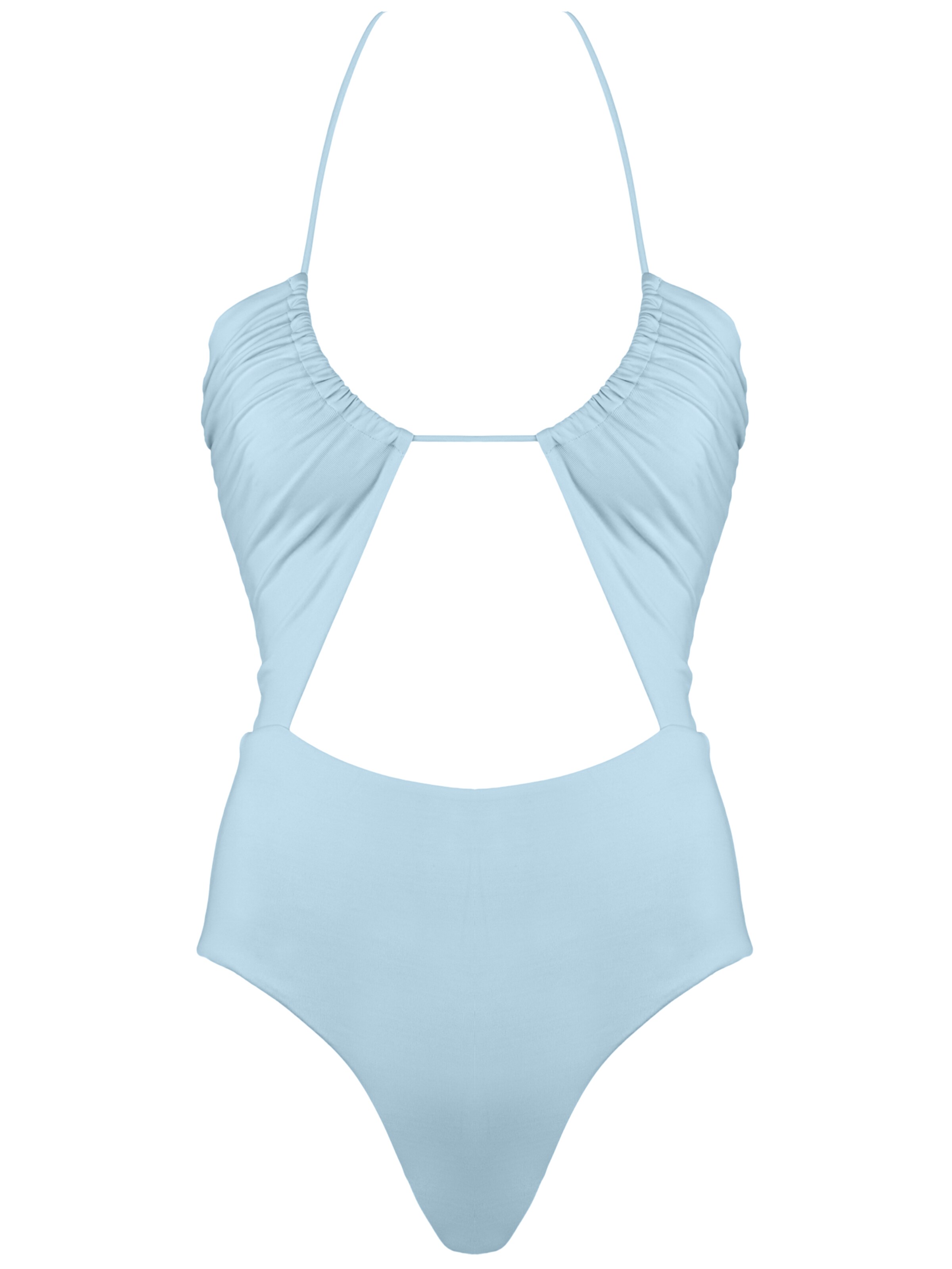 SEA ME SWIM High neck Swimsuit 'MOROCCO' in Blue: front
