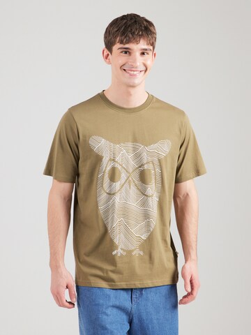 KnowledgeCotton Apparel Shirt in Green: front