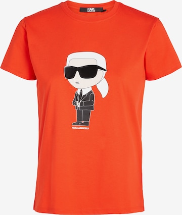 Karl Lagerfeld - Camisa 'Ikonik 2.0' em vermelho: frente