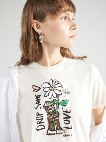T-shirt 'Drop Love' Iriedaily en blanc