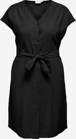 ONLY CarmakomaKošulja haljina 'CARARIS' - crna boja: prednji dio