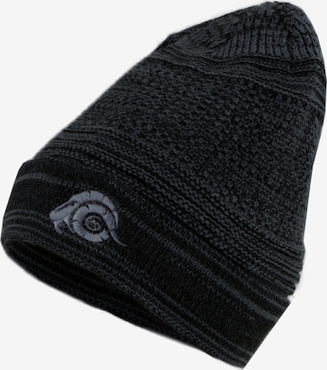 Guggen Mountain Beanie 'Mütze K902 Wintermütze mit leichtem Fleecefutter' in Black: front