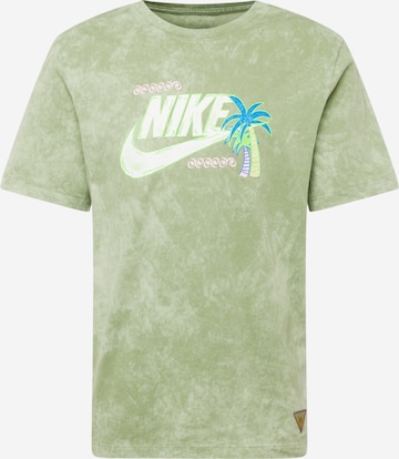 zaļš Nike Sportswear T-Krekls 'BEACH PARTY': no priekšpuses