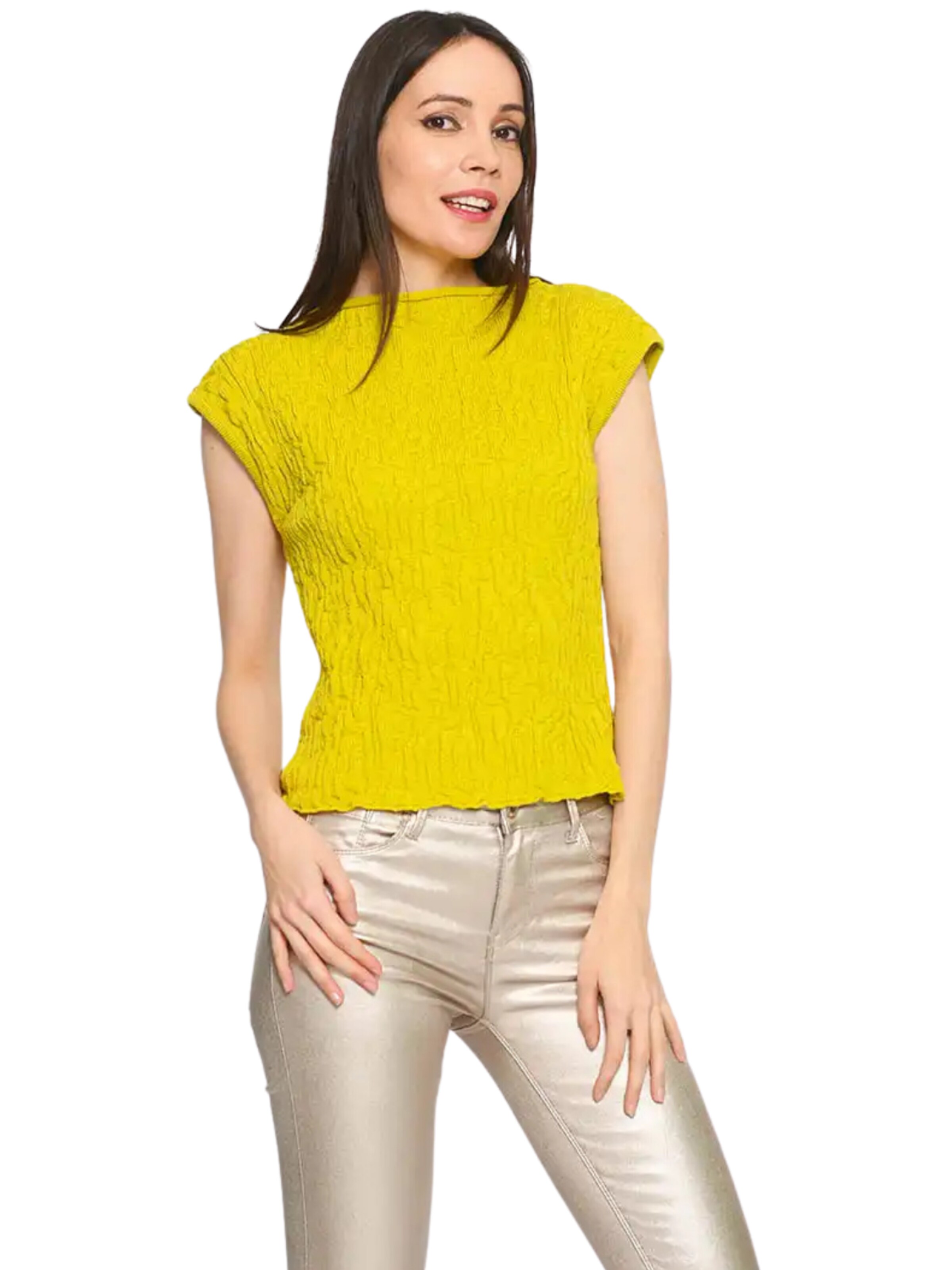 Süel knitwear Sticktop 'Wrinkled Texture'‌‌‌‌ in Grün
