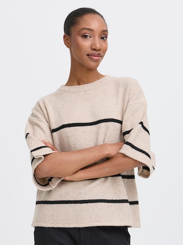 ICHI - Jersey 'IHDASILA' en beige: frente